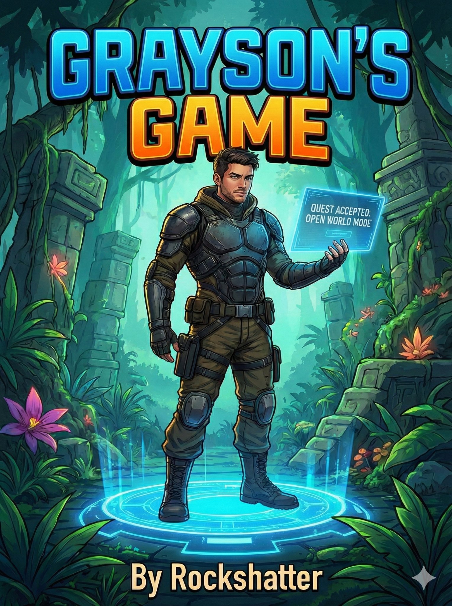 Cover art for Grayson's Game, the My Evolution System side-canon bridge novel.